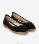 preto calçados 8Z8F179 mulheres Cole Haan cloudfeel balé plano durante todo o dia - Image 5