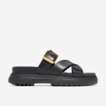 preto calçados 8Z8F2 mulheres Cole Haan sandália rasteira fraya