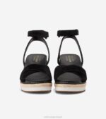 preto calçados 8Z8F30 mulheres Cole Haan sandália espadrille cloudfeel - Image 2