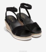 preto calçados 8Z8F30 mulheres Cole Haan sandália espadrille cloudfeel - Image 5