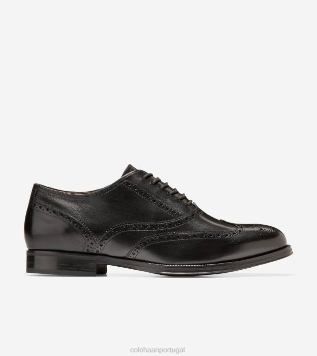 preto_calcados_8z8f430_homens_cole_haan_classicos_modernos_wingtip_oxford.jpg preto calçados 8Z8F430 homens Cole Haan clássicos modernos wingtip oxford - Image 1