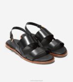 preto calçados 8Z8F79 mulheres Cole Haan sandália flat flynn - Image 3