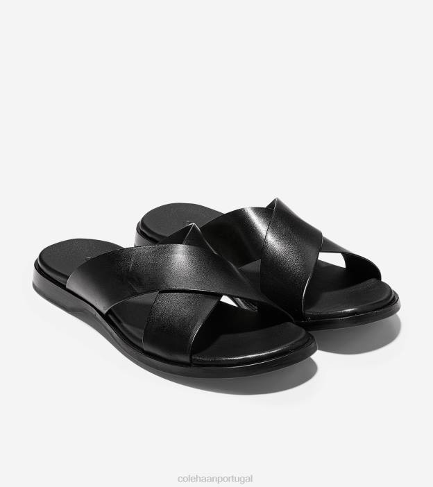 preto liso calçados 8Z8F341 homens Cole Haan sandália cruzada goldwyn 2.0 - Image 3