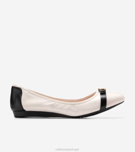 preto-marfim calçados 8Z8F130 mulheres Cole Haan balé arco tova