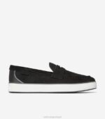 preto-silencioso tom-branco calçados 8Z8F92 mulheres Cole Haan Mocassim Nantucket 2.0 Penny Mocassim
