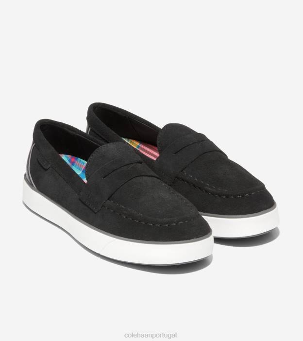 preto-silencioso tom-branco calçados 8Z8F92 mulheres Cole Haan Mocassim Nantucket 2.0 Penny Mocassim - Image 5