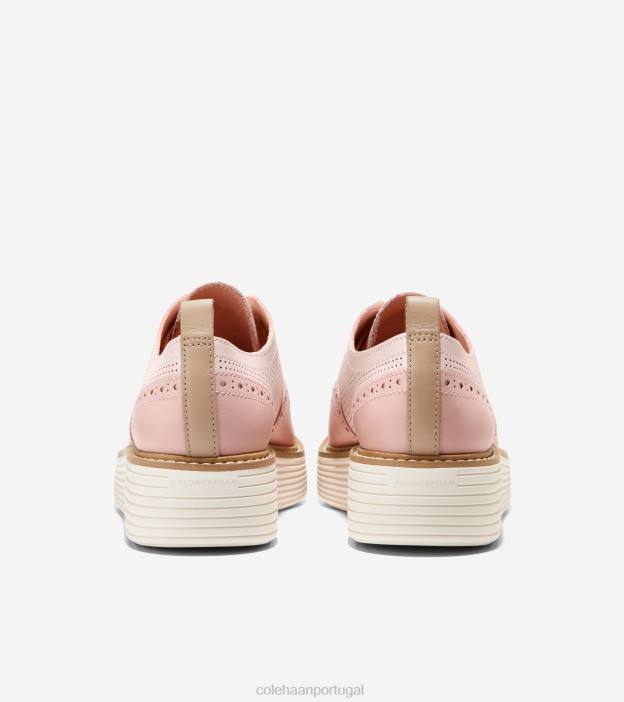 rosewater-rose smoke-ivory calçados 8Z8F168 mulheres Cole Haan originalgrand platform wingtip oxford - Image 3