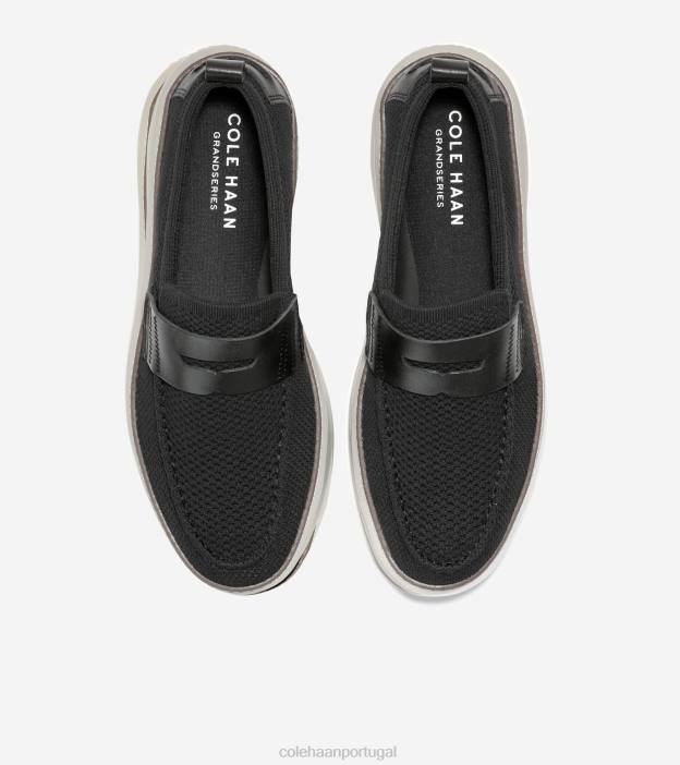 Stitchlite de bétula preto-prata calçados 8Z8F321 homens Cole Haan mocassim penny topspin grandpro - Image 4