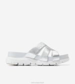 talca de prata calçados 8Z8F195 mulheres Cole Haan slide com slot zerogrand