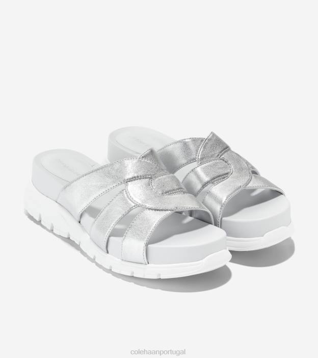 talca de prata calçados 8Z8F195 mulheres Cole Haan slide com slot zerogrand - Image 6