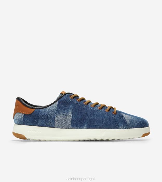 tecido_estampado_indigo_mesquite_couro_marfim_calcados_8z8f148_mulheres_cole_haan_tenis_grandpro.jpg tecido estampado índigo-mesquite couro-marfim calçados 8Z8F148 mulheres Cole Haan tênis grandpro - Image 1