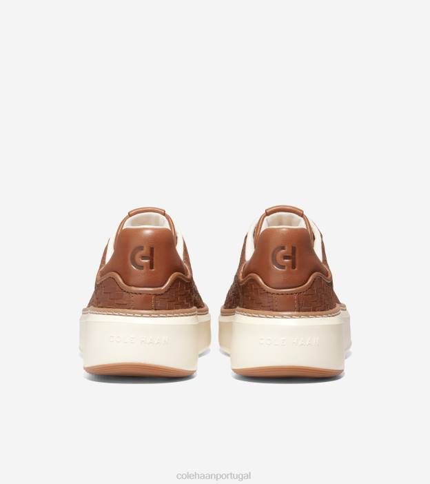 tecido pecan-óptico branco calçados 8Z8F25 mulheres Cole Haan tênis grandpro topspin - Image 3