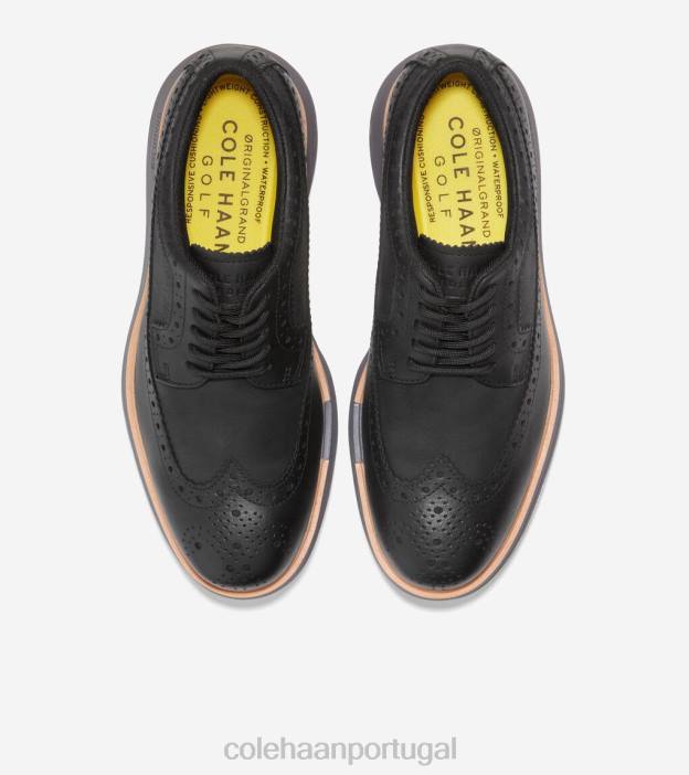 tom preto-natural-silencioso calçados 8Z8F201 mulheres Cole Haan sapato de golfe original grand tour - Image 4