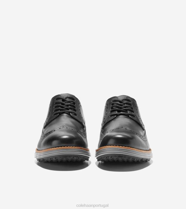 tom preto-natural-silencioso calçados 8Z8F407 homens Cole Haan sapato de golfe original grande - Image 2