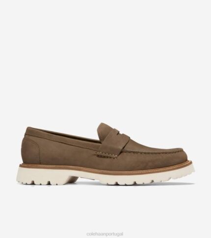 trufa nubuck-garça calçados 8Z8F377 homens Cole Haan penny loafer clássico americano