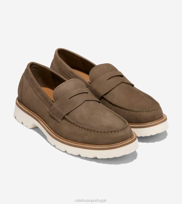 trufa nubuck-garça calçados 8Z8F377 homens Cole Haan penny loafer clássico americano - Image 6