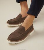 trufa nubuck-garça calçados 8Z8F377 homens Cole Haan penny loafer clássico americano - Image 8