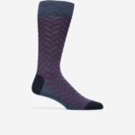 urze jeans escuro acessórios 8Z8F592 homens Cole Haan meias de tripulação de vestido de espinha de peixe