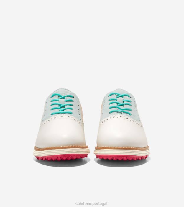 vidro marfim azul gergelim calçados 8Z8F213 mulheres Cole Haan sapato de golfe originalgrand shortwing oxford - Image 2