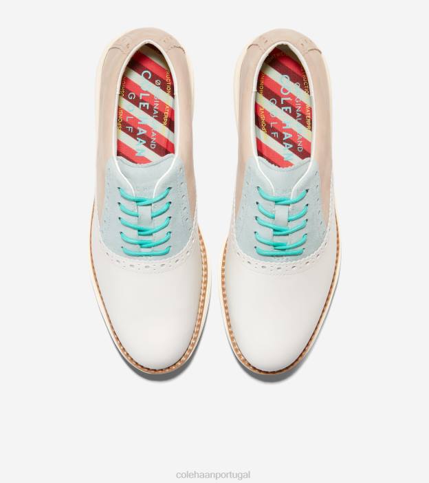 vidro marfim azul gergelim calçados 8Z8F213 mulheres Cole Haan sapato de golfe originalgrand shortwing oxford - Image 4