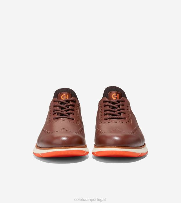 woodbury-chocolate-laranja escarlate calçados 8Z8F370 homens Cole Haan 4.zerogrand wingtip oxford - Image 2